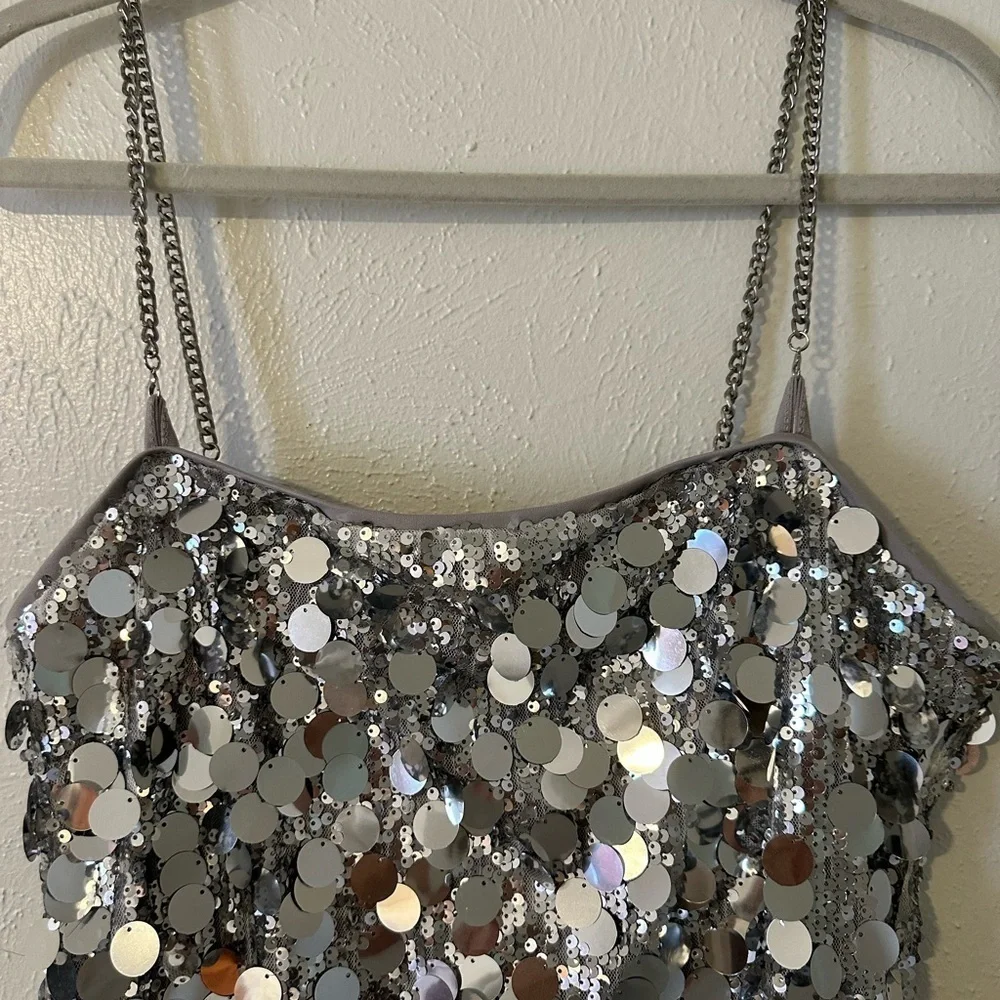 Silver Sequin Dress​​​​​ - Picture 4 of 6